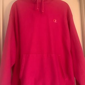 Women’s champion pink reverse weave hoodie XL